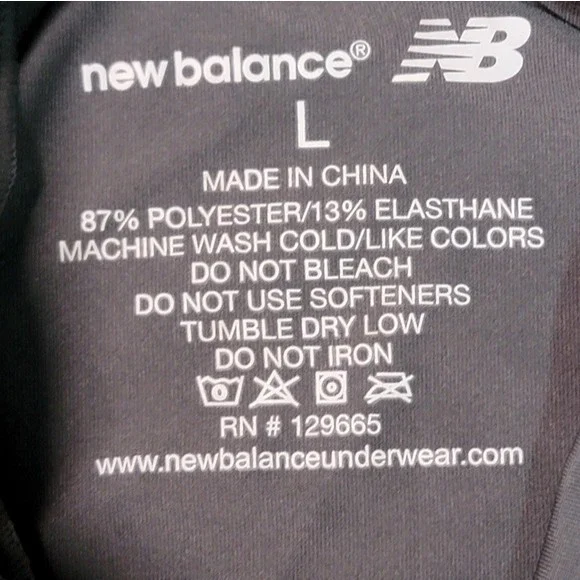 New Balance Women's Gray Base Layer Long Sleeve Shirt Size Large - Picture 3 of 3
